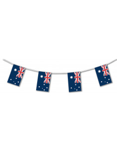 Guirlande drapeaux Australie en plastique ultra résistant