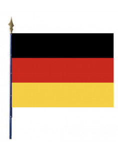 drapeau Allemagne sur hampe en bois
