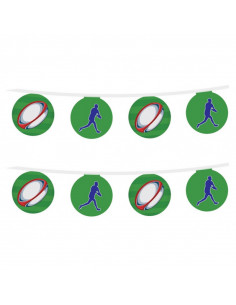 guirlande fanions rugby en papier 2