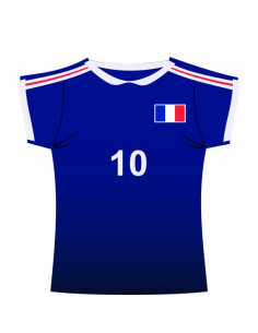 décoration maillot équipe de France carton