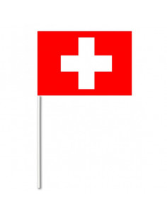drapeau suisse en papier