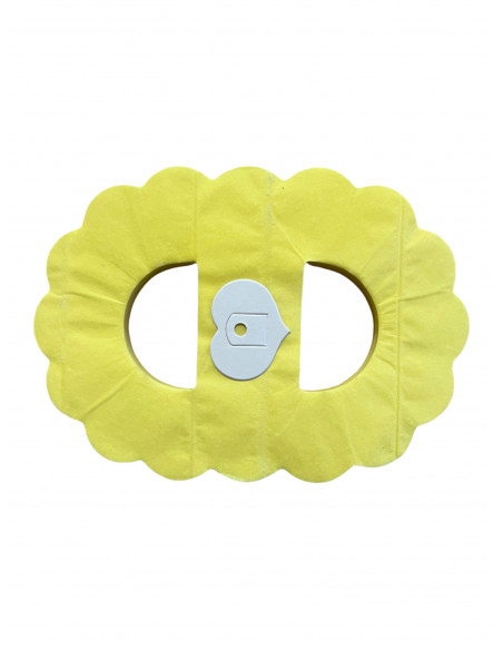 Guirlande jaune citron en papier ignifugé zinnia