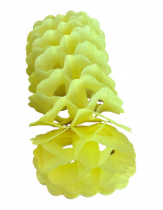Guirlande jaune citron en papier ignifugé zinnia 2