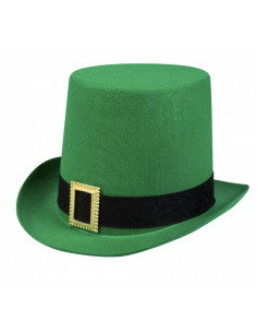 Chapeau haut de forme vert en feutrine : Saint Patrick