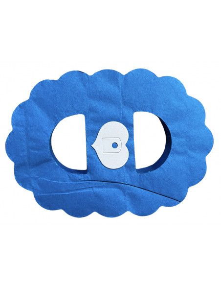 Guirlande bleu en papier ignifugé zinnia