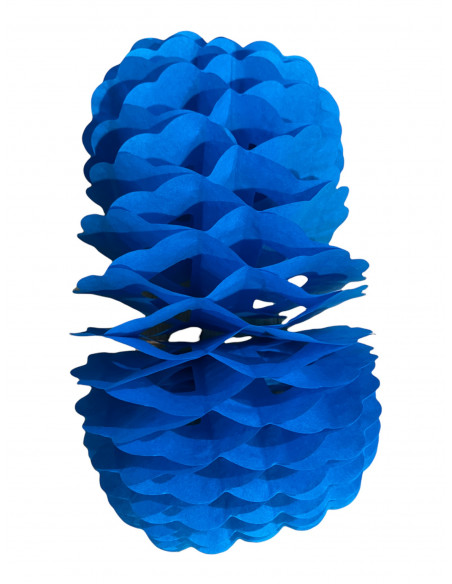 Guirlande bleu en papier ignifugé zinnia