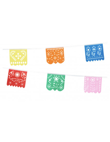 guirlande fanions Mexique en plastique