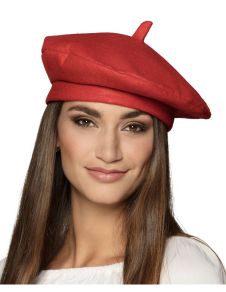 Béret Basque rouge pas cher pour évènement festif