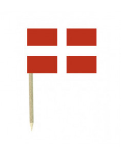 drapeau Savoie sur pic en bois