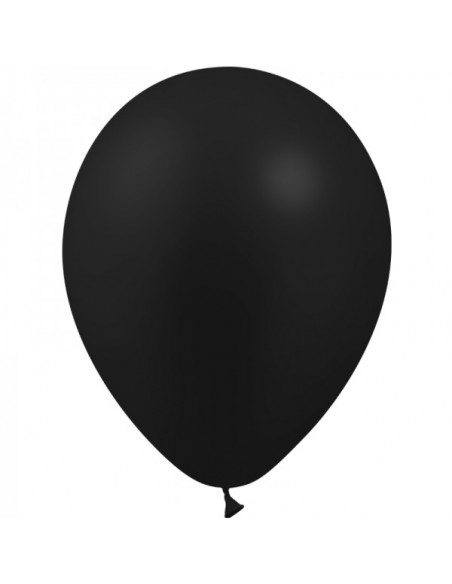 Sachet de ballons noir métallisé
