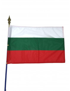 Drapeau Bulgarie sur hampe