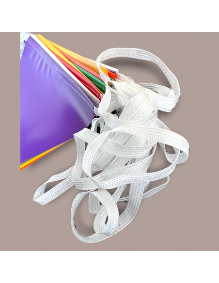 Guirlande triangle multicolore plastique résistant : Made in France