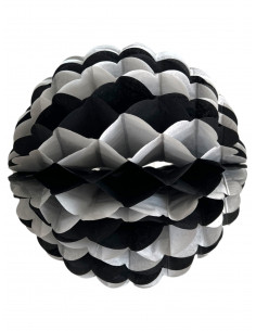 Boule noir et blanche papier ignifugé : Fabrication Française