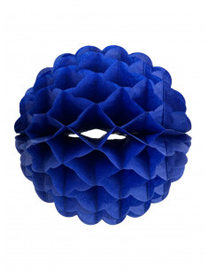 Déco boule bleu en papier ignifugé : Fabrication Française