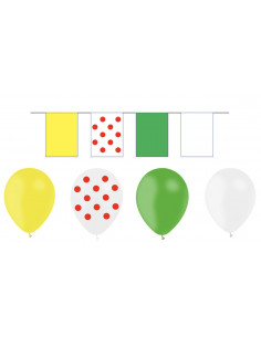 Pochette décorations Tour de France : Guirlandes et ballons
