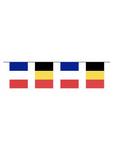 guirlande fanions drapeaux france belgique