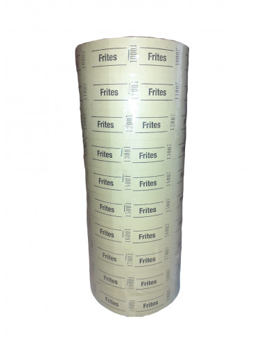 lot de rouleaux de 1000 tickets Frites lot de rouleaux de 1000 tickets Frites
