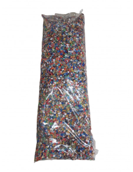 Sachet de confettis luxe multicolore 1 kg pour Carnaval