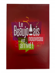 Guirlande fanions beaujolais nouveau en papier ignifugé 2