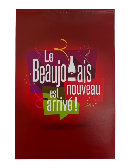 Guirlande beaujolais nouveau en papier ignifugé : made in France