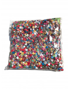 Sachet de confettis multicolore 100 grammes : Fabrication Française