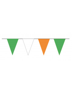 Guirlande fanions triangulaire aux couleurs du drapeau Irlandais