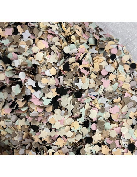 Sac de confettis multicolore 10 kg : Fabrication Française
