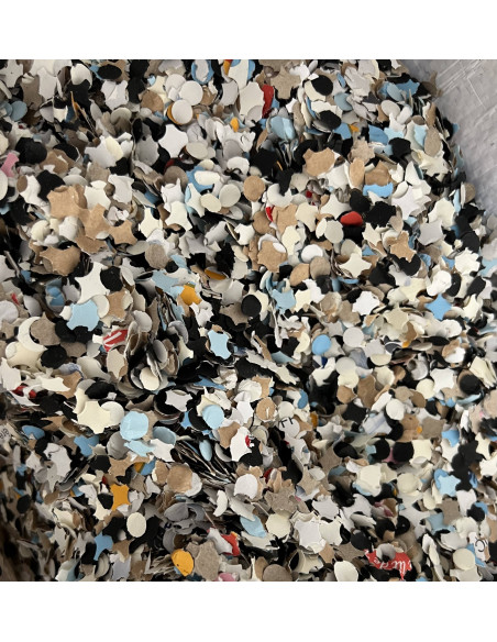 Sac de confettis multicolore 10 kg : Fabrication Française