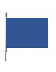 drapeau mars bleu sur hampe en bois