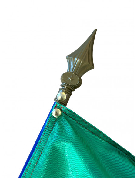 pointe drapeau irlande sur hampe en bois