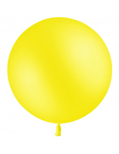 Ballon de baudruche jaune citron 60 cm latex