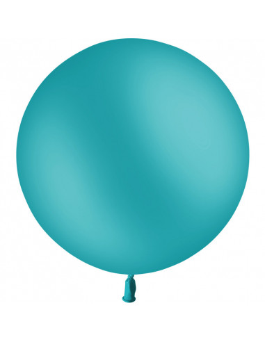 Ballon de baudruche turquoise 60 cm latex