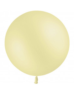 Ballon de baudruche jaune pastel 60 cm latex