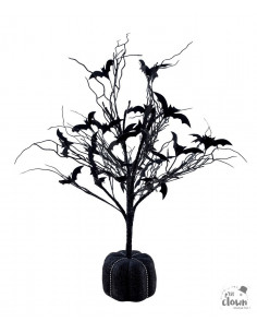 Décor de table forêt noir 70 cm pour halloween