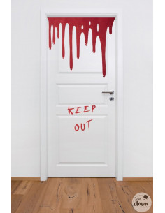 Décor porte de sang pour halloween
