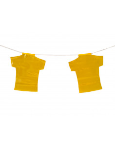 Guirlande fanions maillot jaune en plastique ultra résistant