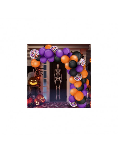 Arche kit 125 ballons pour Halloween pas cher