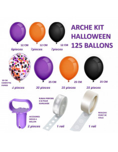 Arche kit 125 ballons pour Halloween pas cher 2