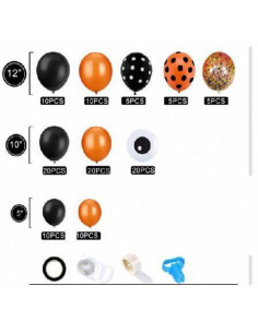 Kit 115 ballons yeux Halloween pas cher 2