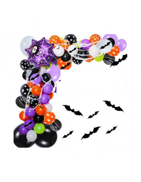 Kit 97 ballons Araignée toile