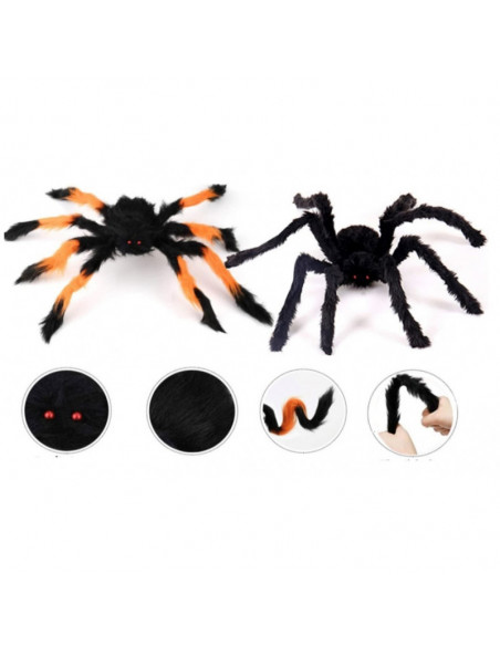Kit 2 araignées géantes velues