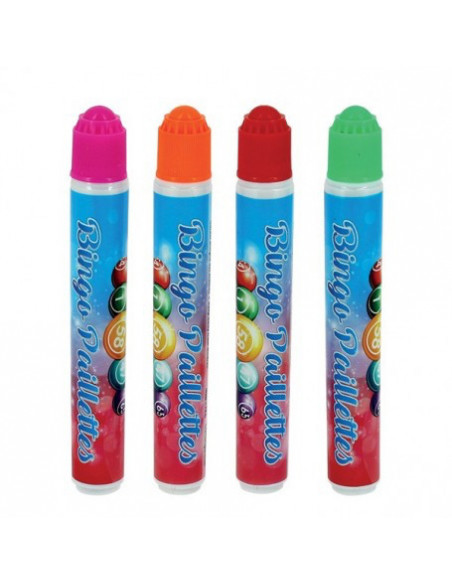 Lot de 12 marqueurs paillettes