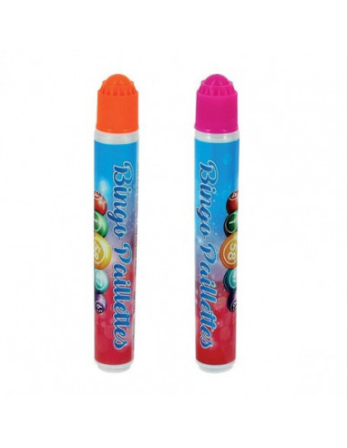 Lot de 12 marqueurs paillettes