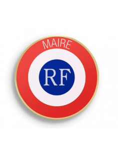 Boutonnière Maire 24mm