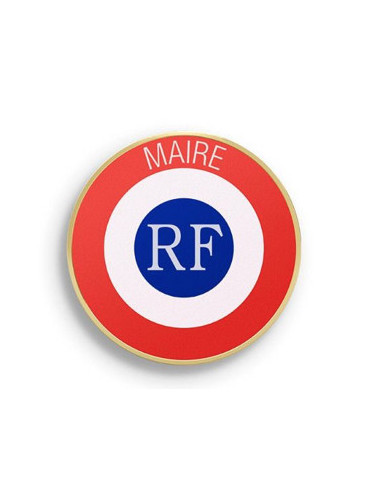 Boutonnière Maire 24mm