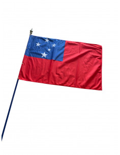 drapeau Samoa sur hampe en bois