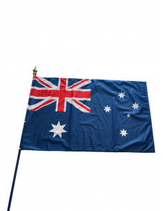drapeau australie avec hampe en bois