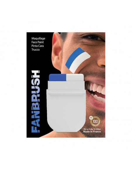 Fanbrush bleu et blanc