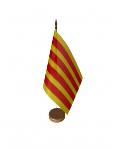 Drapeau de table Catalan en tissu