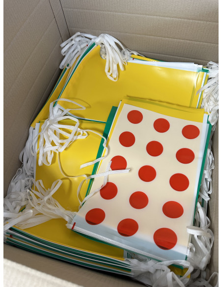 Guirlande fanions rectangulaire maillots tour de France en plastique ultra résistant
